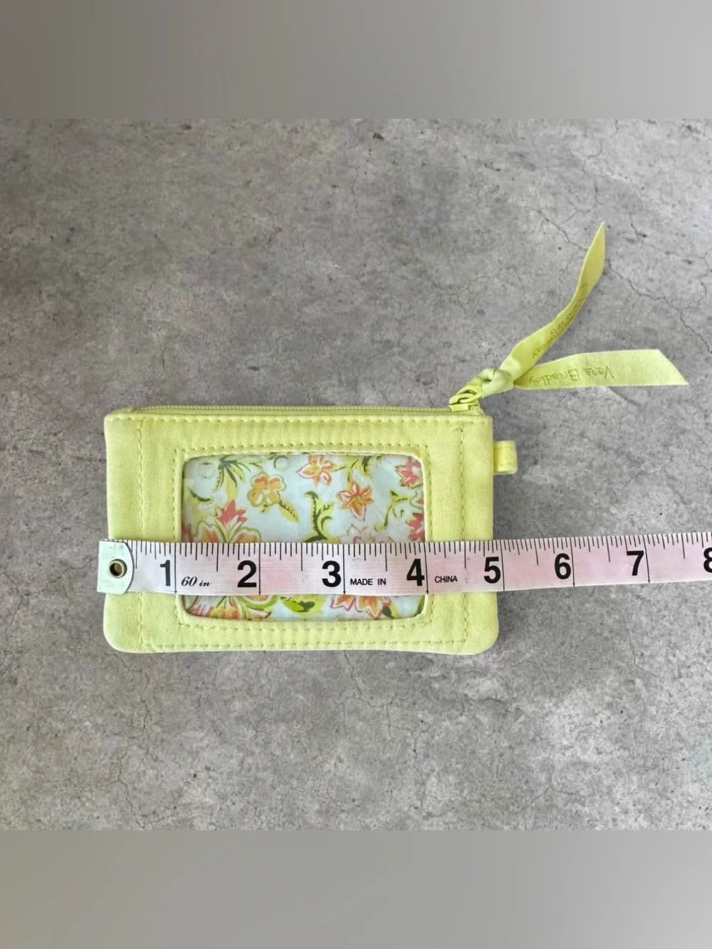 Vera Bradley Yellow Floral Card Case